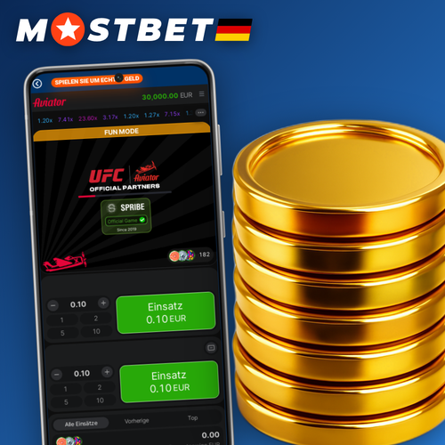 Mostbet Aviator Crashspiel mit steigender Multiplikator-Kurve und Spribe-Flugzeug